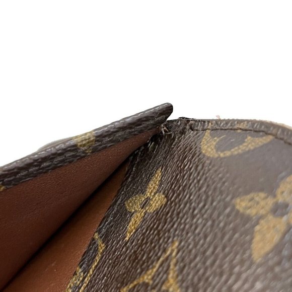 LOUIS VUITTON Orsay Clutch Hand Bag Monogram Leather Brown France - Picture 9 of 16